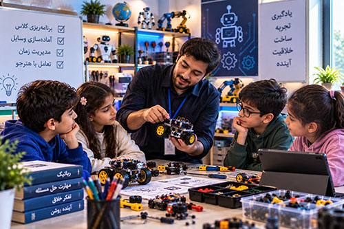 مهارت برگزاری کلاس رباتیک و آموزش هنرجویان