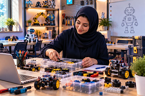 آمادگی مربی برای اولین کلاس رباتیک