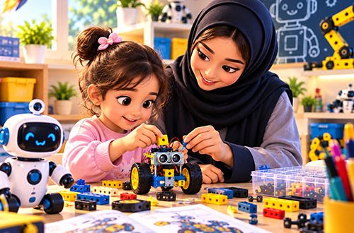 اولین درآمد از تدریس رباتیک و شروع کار مربی