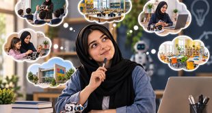 تدریس مربی رباتیک در کلاس آموزشی