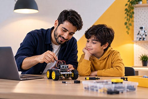 دوره آموزش مربی رباتیک و تمرین تدریس در کلاس