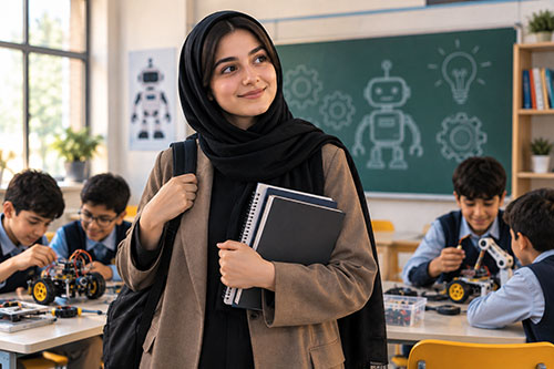استخدام مربی رباتیک در مدارس و تدریس رباتیک به دانشآموزان