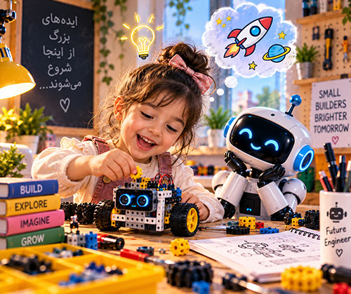 رباتیک برای کودک ۵ ساله در کلاس رباتیک کودکان