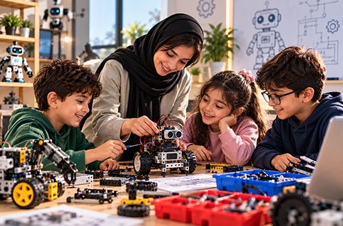 درآمد مربی رباتیک از کلاس خصوصی