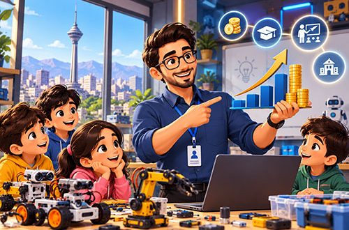 درآمد تدریس رباتیک در آموزشگاه